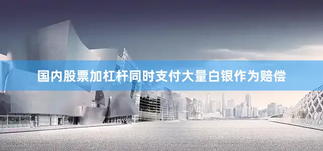 国内股票加杠杆同时支付大量白银作为赔偿