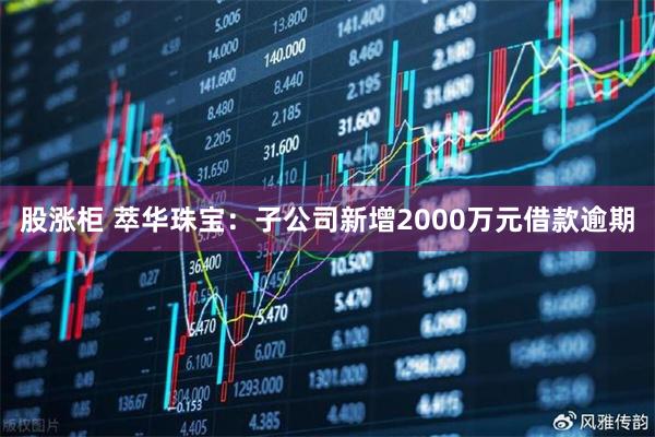 股涨柜 萃华珠宝：子公司新增2000万元借款逾期